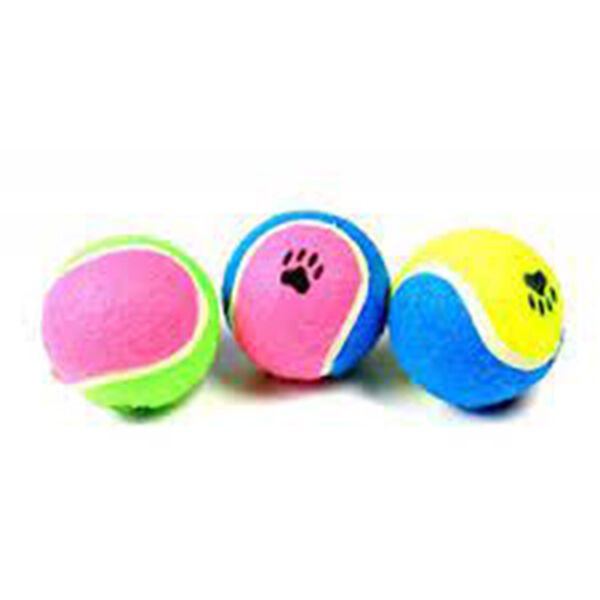 Beeztees Pati Desenli Tenis Topu Köpek Oyuncağı 6.5 Cm