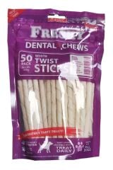 Freshy Dental Twists - Beyaz Burgu Çubuk - 50'li Paket - 300 gr