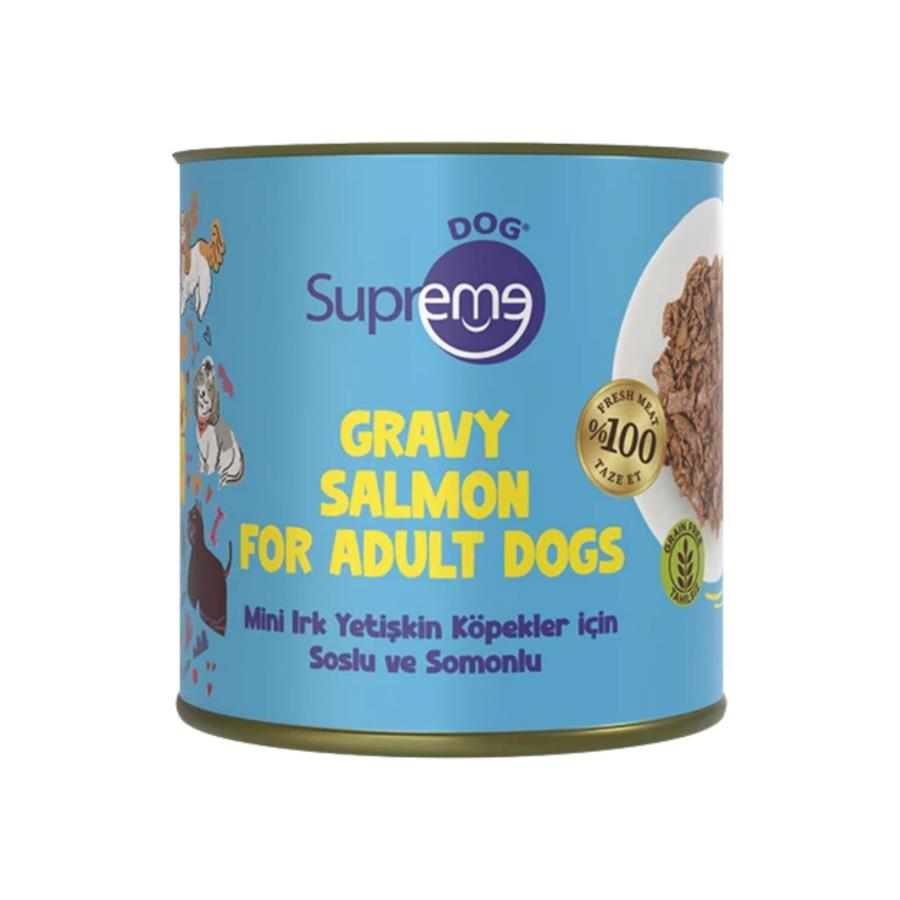 Supreme Dog Sos İçinde Somonlu Mini Irk Yetişkin Köpek Konservesi 200 Gr