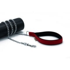 Doggie Comfort Dokuma Köpek Gezdirme Tasması Medium Kırmızı 2.5x110 Cm