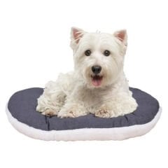 Ferplast Relax 55 Peluş Kedi ve Küçük Irk Köpek Yatağı Bej 45x35 Cm