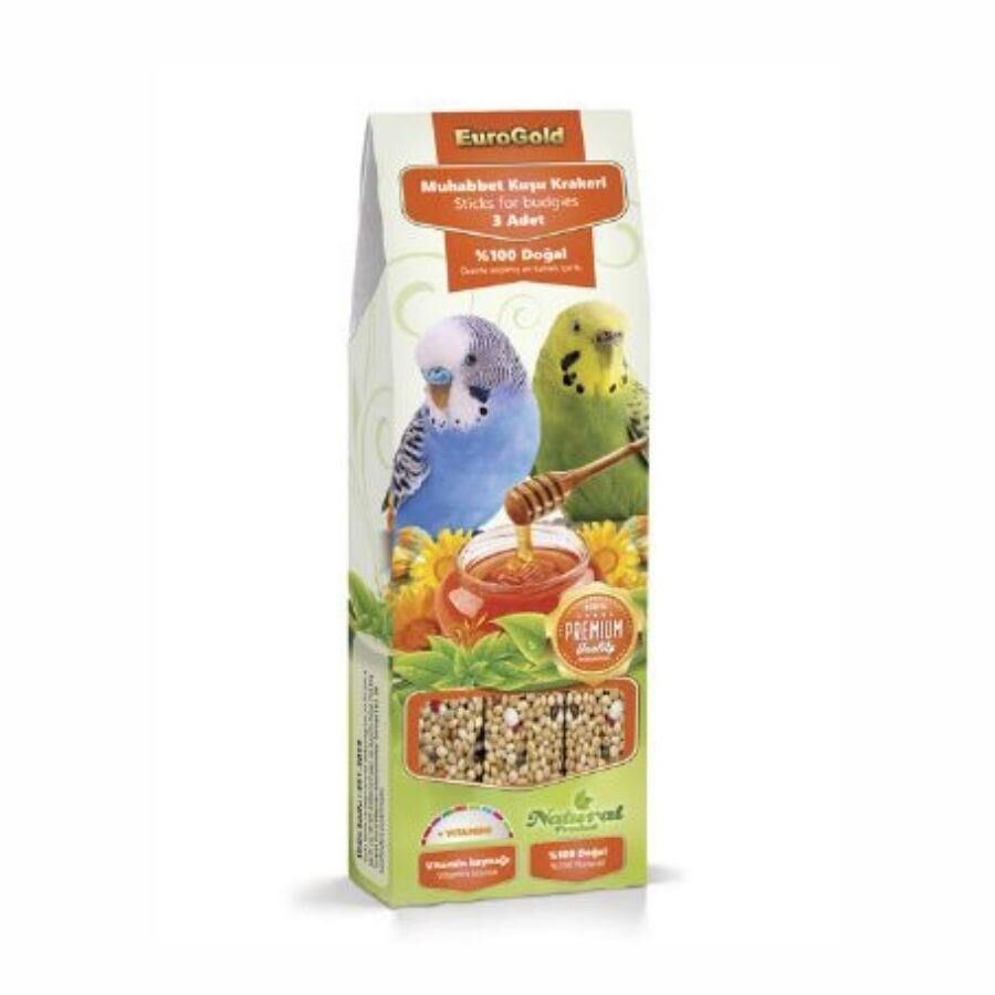 EuroGold Muhabbet Kuşu Ballı Kraker Üçlü 95 Gr