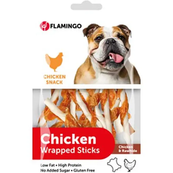 Flamingo Chicken Wrapped Sticks Tavuk Etli Glutensiz Köpek Ödül Maması 1 Adet 65 Gr