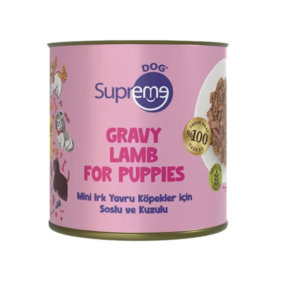 Supreme Dog Sos İçinde Kuzulu Mini Irk Yavru Köpek Konservesi 200 Gr