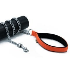 Doggie Comfort Dokuma Köpek Gezdirme Tasması Medium Turuncu 3x110 Cm