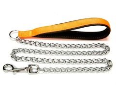 Doggie Comfort Dokuma Köpek Gezdirme Tasması Medium Turuncu 3x110 Cm