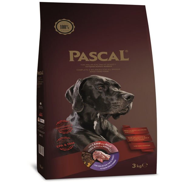 Pascal Kuzu Etli Yetişkin Köpek Maması 3 Kg