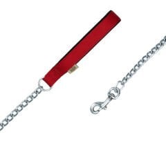 Doggie Comfort Dokuma Köpek Gezdirme Tasması Medium Kırmızı 3.5x110 Cm