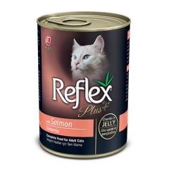 Reflex Plus Somon Balıklı Konserve Yetişkin Kedi Maması 400 Gr