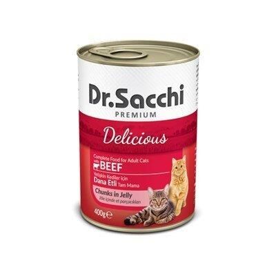 Dr.Sacchi Sığır Etli Kedi Konservesi 400 gr
