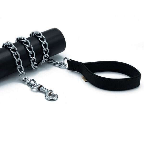 Doggie Comfort Dokuma Köpek Gezdirme Tasması Medium Siyah 4x110 Cm