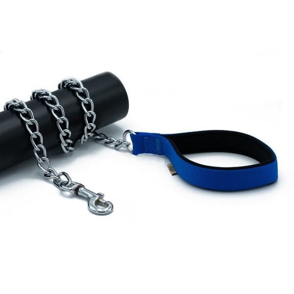 Doggie Comfort Dokuma Köpek Gezdirme Tasması Medium Mavi 4x110 Cm