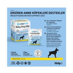 OneVet Sindirim ve Büyüme Destekleyici Yavru Köpek Süt Tozu 5 Gr 10 Adet