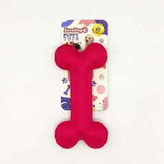 Euro Dog Puppy Toys Peluş Kemik Yavru Köpek Oyuncağı Pembe
