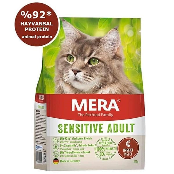 Mera Insect Sensitive Larva Proteinli Tahılsız Yetişkin Kedi Maması 2 Kg