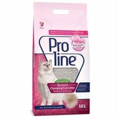 Proline Bebek Pudralı İnce Taneli Topaklanan Bentonit Kedi Kumu 10 lt