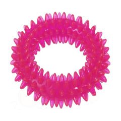 Flamingo Renkli Tırtıklı Halka Köpek Oyuncağı 12 Cm
