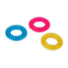 Flamingo Renkli Tırtıklı Halka Köpek Oyuncağı 12 Cm