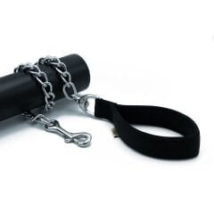 Doggie Comfort Dokuma Köpek Gezdirme Tasması Medium Siyah 4.5x80 Cm