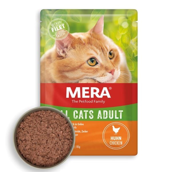 Mera Tahılsız Tavuklu Pouch Yetişkin Konserve Kedi Maması 85 Gr