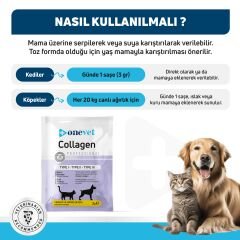 OneVet Eklem ve Kas Destekleyici Kolajen Kedi ve Köpekler için Saşe 3 Gr 1 Adet