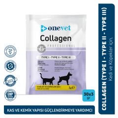 OneVet Eklem ve Kas Destekleyici Kolajen Kedi ve Köpekler için Saşe 3 Gr 1 Adet