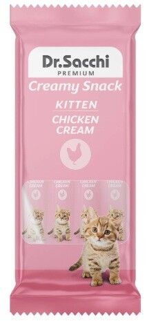 Dr.Sacchi Creamy  Sıvı Tavuklu Yavru Kedi Ödülü 4 Lü