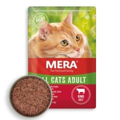 Mera Tahılsız Biftekli Pouch Yetişkin Konserve Kedi Maması 85 Gr