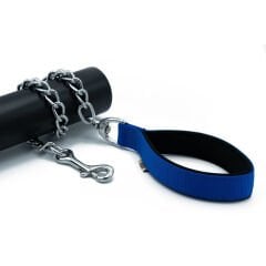 Doggie Comfort Dokuma Köpek Gezdirme Tasması Medium Mavi 4.5x80 Cm