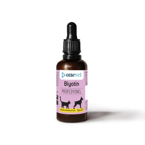 OneVet Biyotin Kedi ve Köpekler İçin Deri ve Tüy Sağlığı Destekleyici Damla 50 Ml