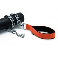 Doggie Comfort Dokuma Köpek Gezdirme Tasması Medium Turuncu 4.5x80 Cm