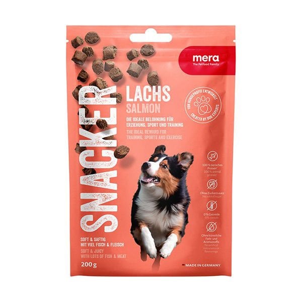 Mera Snacker Somonlu Yumuşak Köpek Ödülü Maması 200 Gr