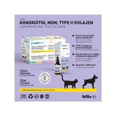 OneVet Glukozamin Kedi ve Köpekler İçin Eklem ve Kıkırdak Sağlığı Destekleyici Damla 50 Ml