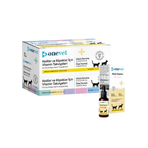 OneVet Multi Vitamin Kedi ve Köpekler İçin Kemik ve Kas Güçlendirici Vitamin Takviyesi 50 Ml
