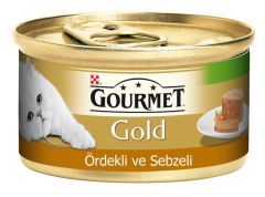 Gourmet Gold Ördek Havuç ve Ispanaklı Yetişkin Konserve Kedi Maması 85 Gr