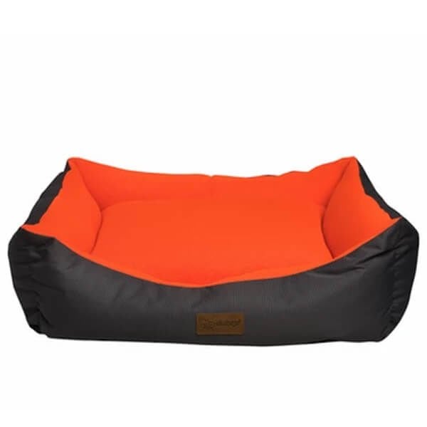 Dubex Dondurma Dikdörtgen Köpek ve Kedi Yatağı Gri/Turuncu Small 50x38x19 Cm