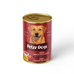 PetzzDogs Sığır Etli Yetişkin Köpek Konservesi 400 Gr 1 Adet