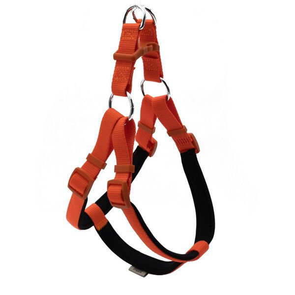 Doggie Comfort Dokuma Ronin Köpek Göğüs Tasması Large Turuncu 2x55-65 Cm