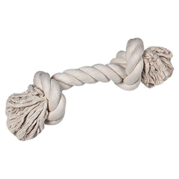 Flamingo İki Düğümlü İp Köpek Oyuncağı Bej Xxlarge Bej 45 Cm