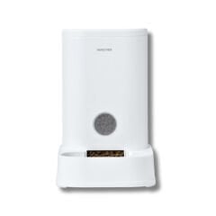 Pawgether Fresh Go 100 Hazneli Otomatik Kedi ve Köpek Mama Kabı 18x18x16 Cm 3.5 Lt Beyaz