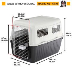 Ferplast Atlas 80 Büyük Irk Köpek Taşıma Çantası Gri 80x118x88 Cm