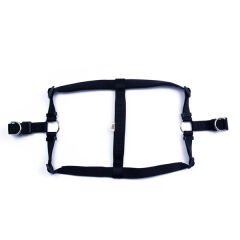 Doggie Comfort Dokuma Ronin Köpek Göğüs Tasması Xlarge Siyah 2.5x65-75 Cm