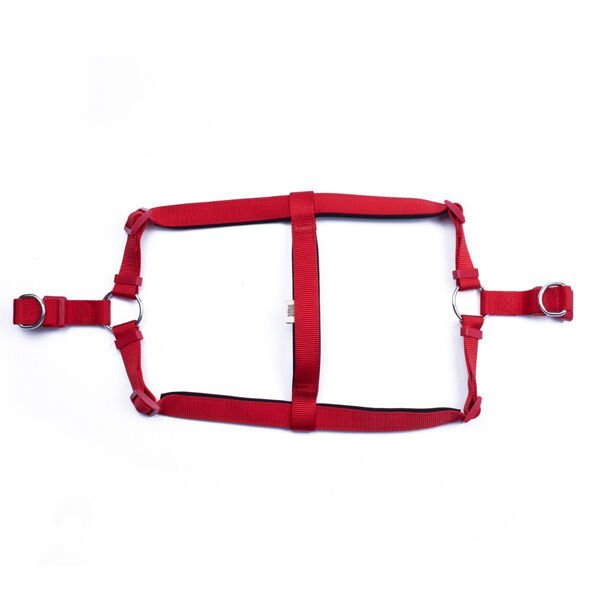 Doggie Comfort Dokuma Ronin Köpek Göğüs Tasması Xlarge Kırmızı 2.5x65-75 Cm