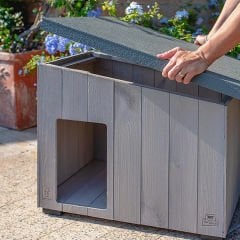Ferplast Argo 80 Çam Ahşap Köpek Kulübesi Large 95.5x62.5x67 Cm