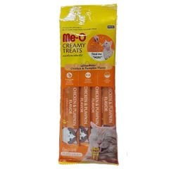 Meo Creamy Tavuk & Bal Kabağı Lezzetli Kedi Ödülü 4x15 Gr