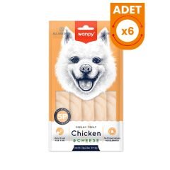 Wanpy Krema Tavuklu ve Peynirli Sıvı Köpek Ödülü 5x14 Gr