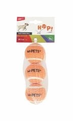 M-Pets Hop Tenis Topu Köpek Oyuncağı 5 Cm 3 Adet Turuncu