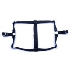 Doggie Comfort Dokuma Ronin Köpek Göğüs Tasması Xxlarge Siyah 2.5x70-80 Cm