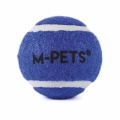 M-Pets Hop Tenis Topu Köpek Oyuncağı 5 Cm 3 Adet Mavi