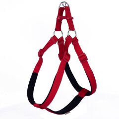 Doggie Comfort Dokuma Ronin Köpek Göğüs Tasması Xxlarge Kırmızı 2.5x70-80 Cm